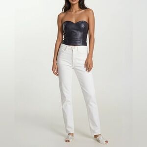 Madewell White Straight-Leg Jeans
